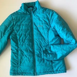 Marmot puffer coat women’s small turquoise. Marmot puffer coat women’s blue